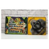 2 Metal Signs, Arcade, Gorilla Crossing