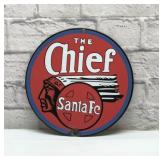The Chief Santa Fe porcelain sign 10ï¿½ï¿½