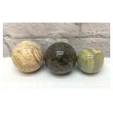 3 crystal spheres