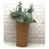 Lg LONGABERGER floor basket with florals
