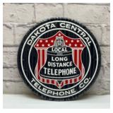 Dakota Central telephone company metal sign