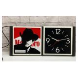 NOS MARLBORO MAN LG CLOCK 26 x 12