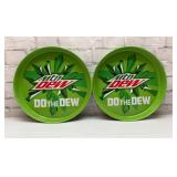 2 MOUNTAIN DEW DRINK TRAYS 13ï¿½ï¿½