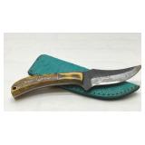 Custom made knife with sheath 7ï¿½ï¿½