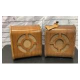 Pair of VTG Utah Wood Speakers