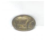 VTG Wayne Feeds Hog Brass belt BUCKLE