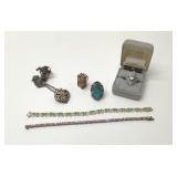 925 silver jewelry tennis bracelets, rings