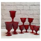 Ruby independence glass 1960s assortment