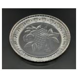 VAL ST LAMBERT 1910 ENGRAVED FRUIT DISH 10