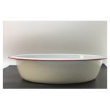 Lg enamelware wash tub 18