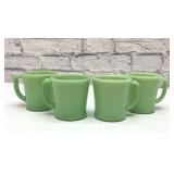 Fire King jadeite mugs