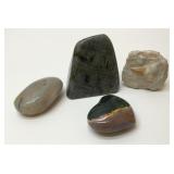 Quartz crystals, fossil tooth 3