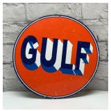 GULF PORCELAIN SIGN 12