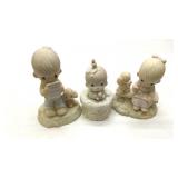 3 precious moments, figurines, Enesco