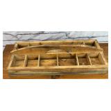 24x11 handmade wood carrier