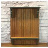 27 x 20 wall hanging country shelf