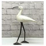 Metal and wood shorebird decoy 17