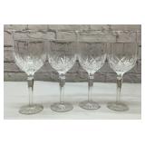4 WATERFORD BROOKSIDE GOBLETS 8.5
