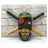 Hawaiian Tiki Pirate Mask wall hanging 14