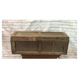37 x 13 x 13" antique wooden toolbox