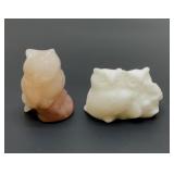 2. Carved crystal quartz owls. 2.5