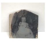 Antique Mica Tin Type Baby Photo