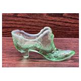 Fenton cabbage rose slipper sea mist green