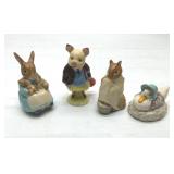 4 Beatrix Potter figurines Beswick, England.
