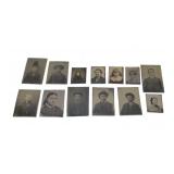 13 Tiny Tin Type portraits