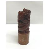 Chinese jade dragon chop stamp