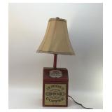 Country decor coffee canister lamp