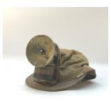 C.1910 COAL MINERS CAP & CARBIDE LAMP