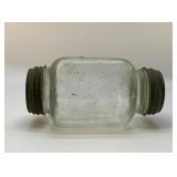 Antique Double Ended Glass Jar 7.5