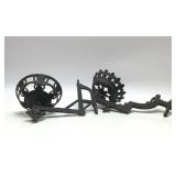 Victorian oil lamp, wall brackets