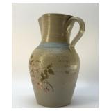 JD CRAVE BROWERS MILLS NC POTTERY PITCHER 12