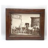 Standard oil company filling station framed