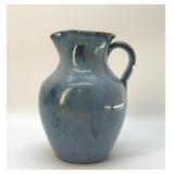 C B CRAVEN TEAGUES POTTERY PITCHER BLUE