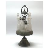 Victorian caster set with service bell