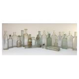 Assorted antique medicine bottles
