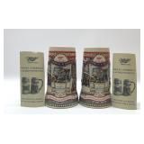 2 MILLER HIGH LIFE STEINS