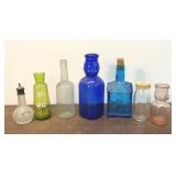 Antique glass bottles 9.5
