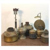 Antique oil lamp Bases/Parts