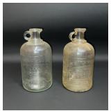 2 VTG White House vinegar half gallon bottles