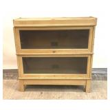ANTIQUE Barristers bookcase 2 sections