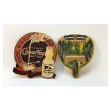 Advert. paper goods cream, top bottles, US tires