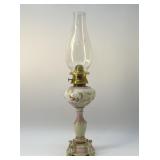 Victorian 19th century parlor, oil lamp