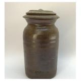 JD CRAVEN POTTERY JAR WITH LID