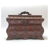 ANTIQUE CARVED WOOD BOX