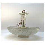 Art deco frosted glass chandelier 1920s