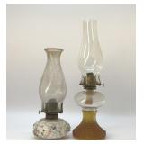 2 ANTIQUE OIL LAMPS 9